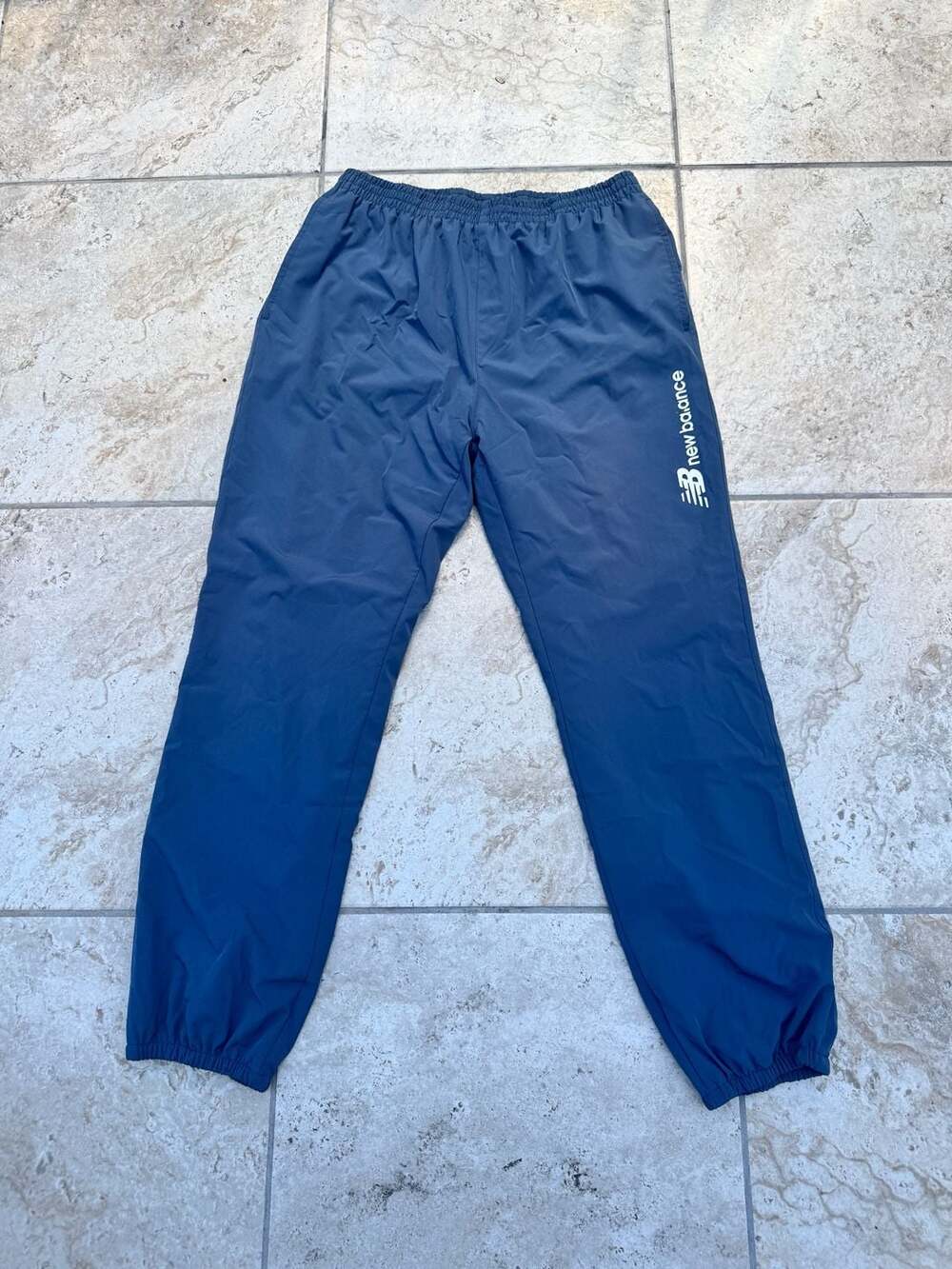 New Balance Track Pants Size XL Blue Nylon Joggers